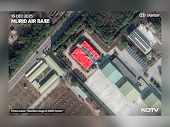 Giant Red Tarpaulin Covers Building Which Air Force Struck In Murid During Op Sindoor