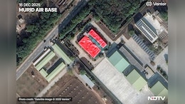 Giant Red Tarpaulin Covers Building Which Air Force Struck In Murid During Op Sindoor