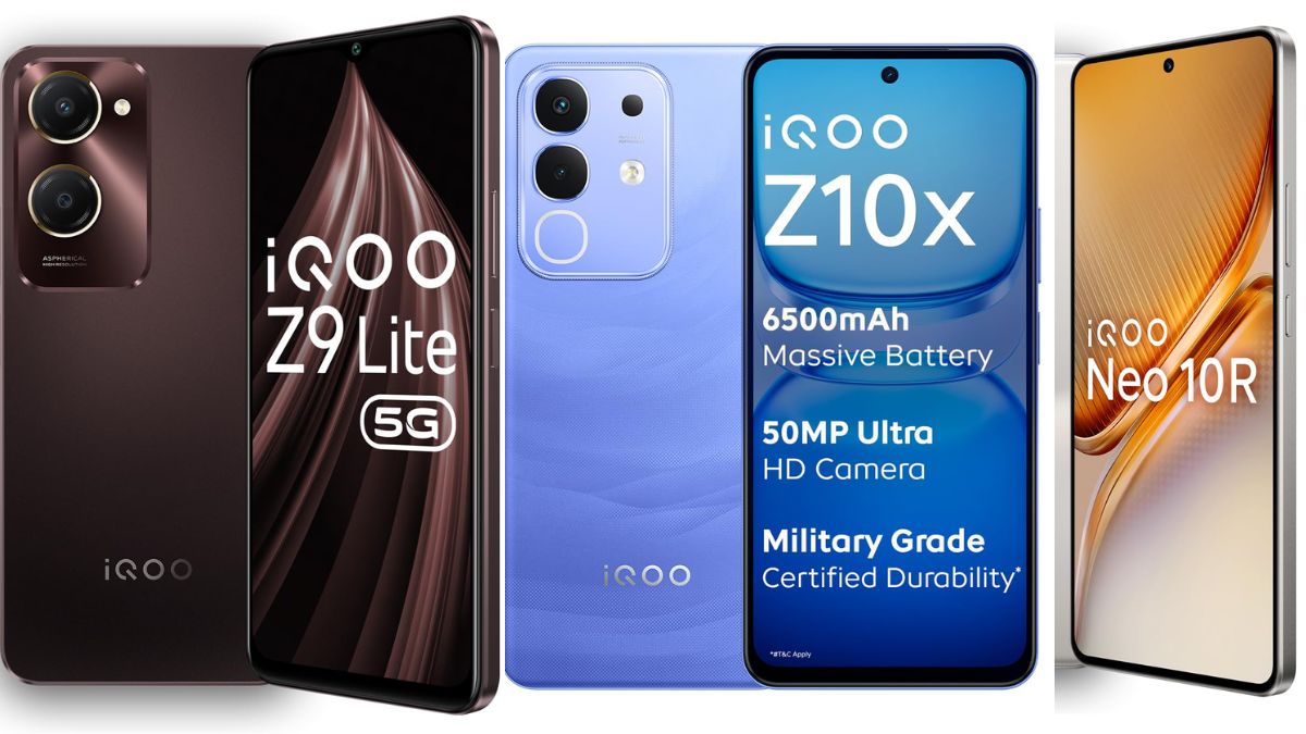 5 Best iQOO Smartphones To Gift For Christmas: Z9 Lite, Z10x, Neo 10R, And More