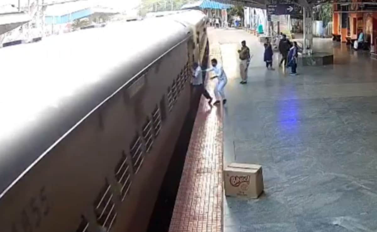 Video: Station Master's Quick Action Saves Passenger From Near-Fatal Accident In Karnataka
