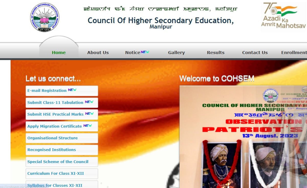Manipur COHSEM Announces 2026 Class 10 And 12 Board Exam Dates
