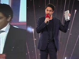 Aryan Khan Watches Dad Shah Rukh Khan Receive NDTV Indian Of The Year Award 2007