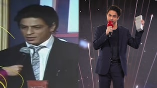Aryan Khan Watches Dad Shah Rukh Khan Receive NDTV Indian Of The Year Award (2007)