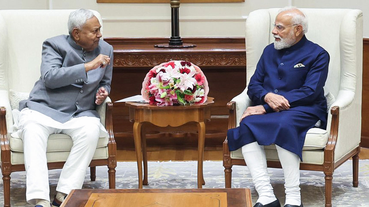 Bihar Chief Minister Nitish Kumar Meets PM Modi In Delhi