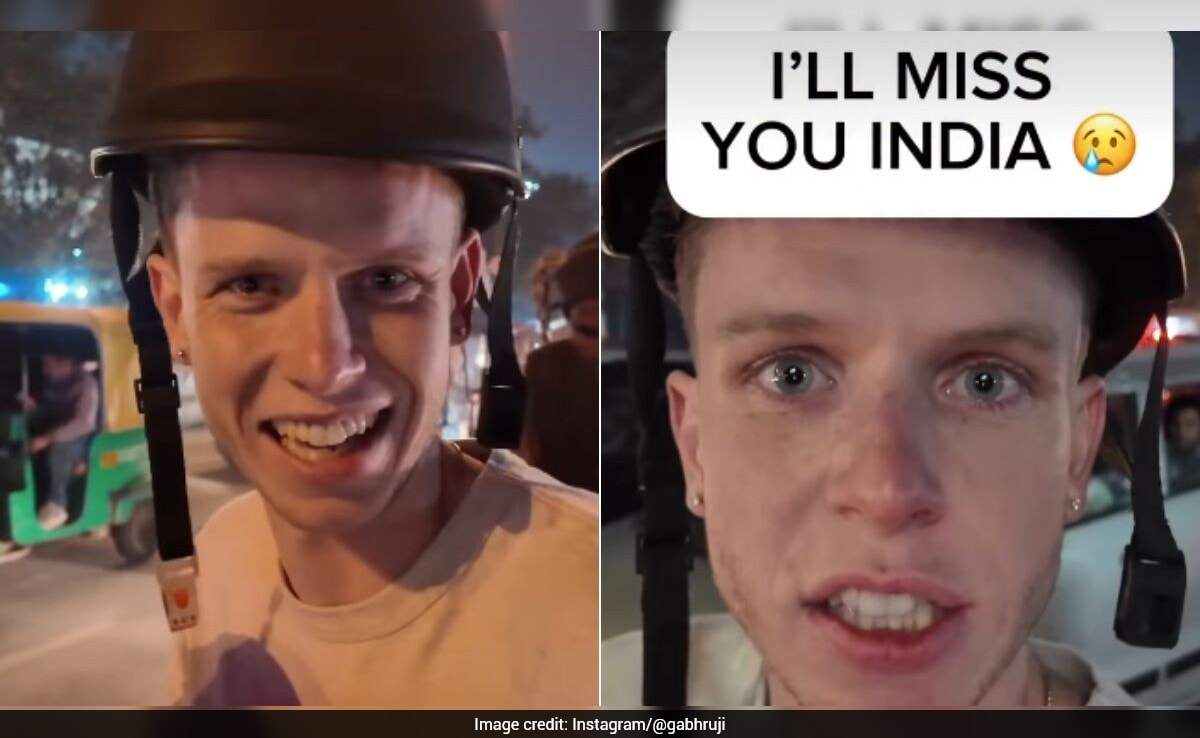 US Vlogger Emotionally Bids Farewell to India