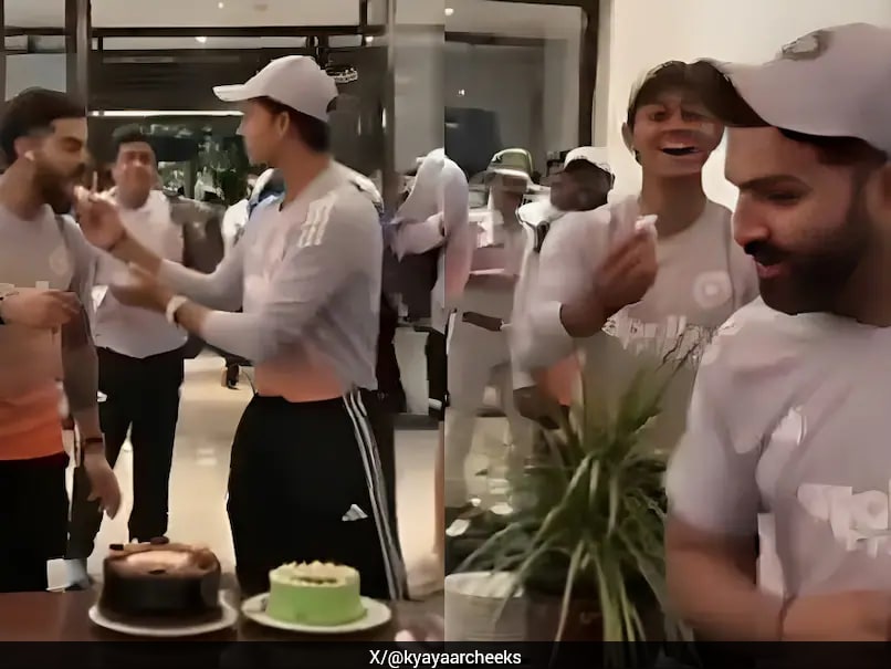 "Mota Ho Jaunga Wapas": Rohit Sharma Refuses To Eat Cake, Comment Leaves Everyone In Splits. Watch
