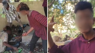 Teens Hack Migrant Worker With Machetes, Pose Next To Him With Victory Sign