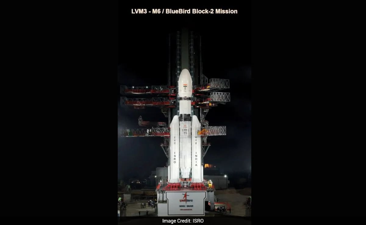 ISRO's LVM3-M6 Mission: Here's How To Watch Liftoff From Sriharikota On December 24