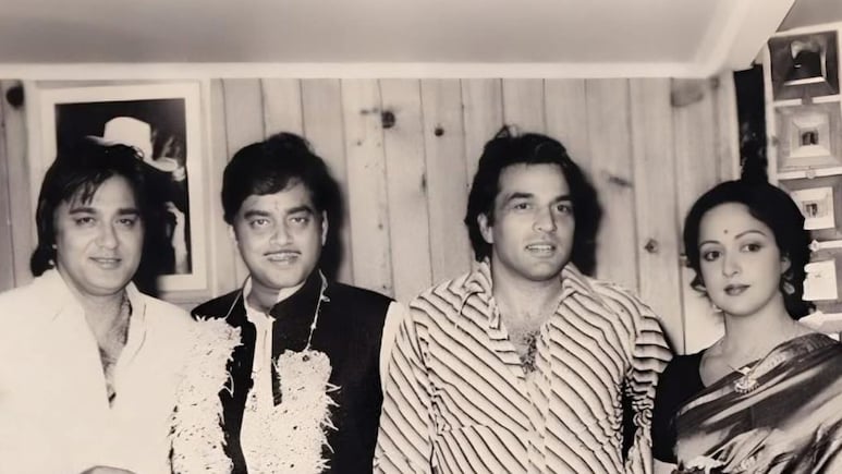 After Meeting The Deol Brothers, Shatrughan Sinha Visits Hema Malini And Her Daughters