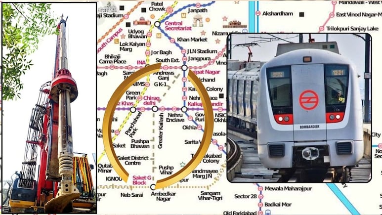 Delhi Metro Good News: दक्षिण दिल्ली को मिलेगी नई 'गोल्डन लाइन', लाजपत नगर-साकेत कॉरिडोर निर्माण का हुआ शुभारंभ