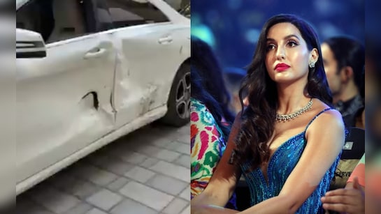 नोरा फतेही की कार को शराबी ने मारी टक्कर, एक्सीडेंट में घायल हुईं एक्ट्रेस,  बोलीं- यह बहुत बुरा हो सकता था | Nora Fatehi injured in car accident after  hit by a