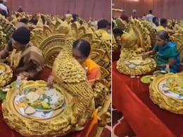 इस बंदे ने सिखा दी अमीरों को अमीरी! सोने के सिंहासन पर शादी का खाना खा रहे थे मेहमान, जैसे कोई फिल्म चल रही हो