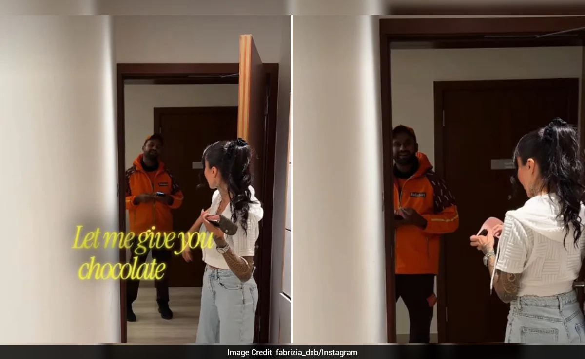 Italian Woman in Dubai Surprises Delivery Agent with Christmas Gift