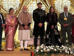 Neeraj And Wife Himani Host Marriage Reception, PM Modi Attends Event