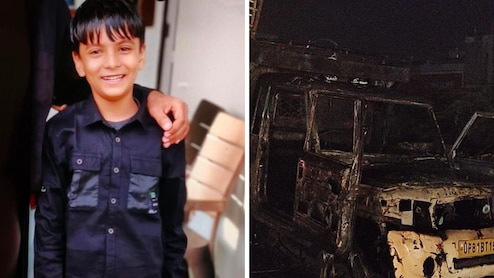 भरतपुर: बिजली विभाग की गाड़ी से टकराई स्कूटी, 9 साल से बच्चे की दर्दनाक मौत; लोगों ने बोलेरो में लगाई आग