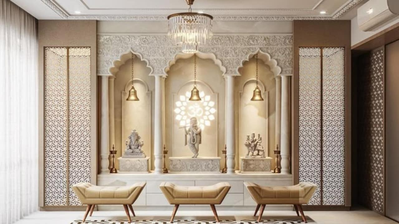 Thoughtfully crafted Karigari divine home temples suited for modern living spaces