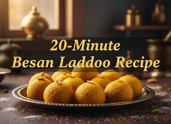 This 20-Minute Besan Laddoo Recipe Tastes Just Like The Traditional One