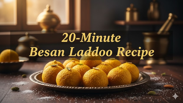 This 20-Minute Besan Laddoo Recipe Tastes Just Like The Traditional One