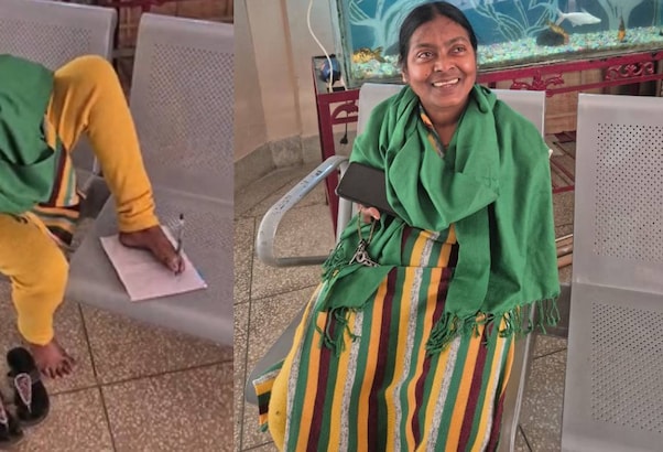 बिना हाथों के पैरों से लिखकर पूरी की ग्रेजुएशन और बनीं टीचर, आज दिव्यांग बच्चों की सेवा करती हैं लक्ष्मी