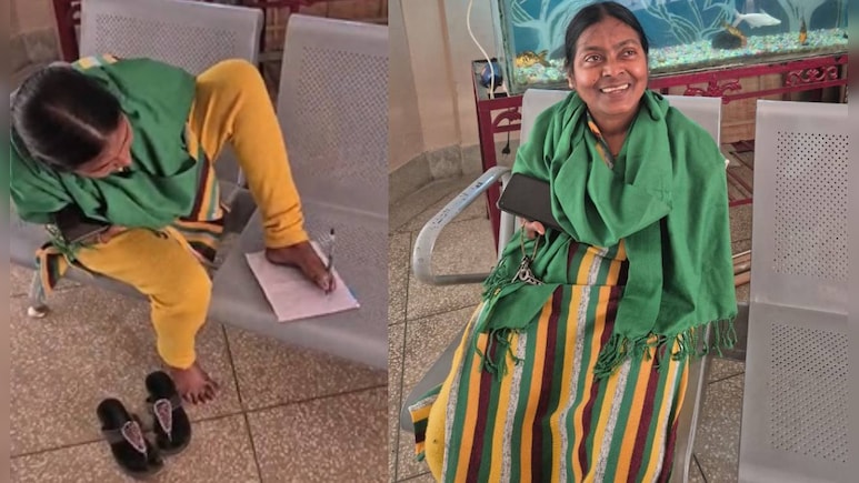 बिना हाथों के पैरों से लिखकर पूरी की ग्रेजुएशन और बनीं टीचर, आज दिव्यांग बच्चों की सेवा करती हैं लक्ष्मी