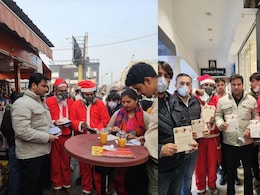 'Santas' In Gas Masks Hit Delhi Streets To Protest Air Pollution