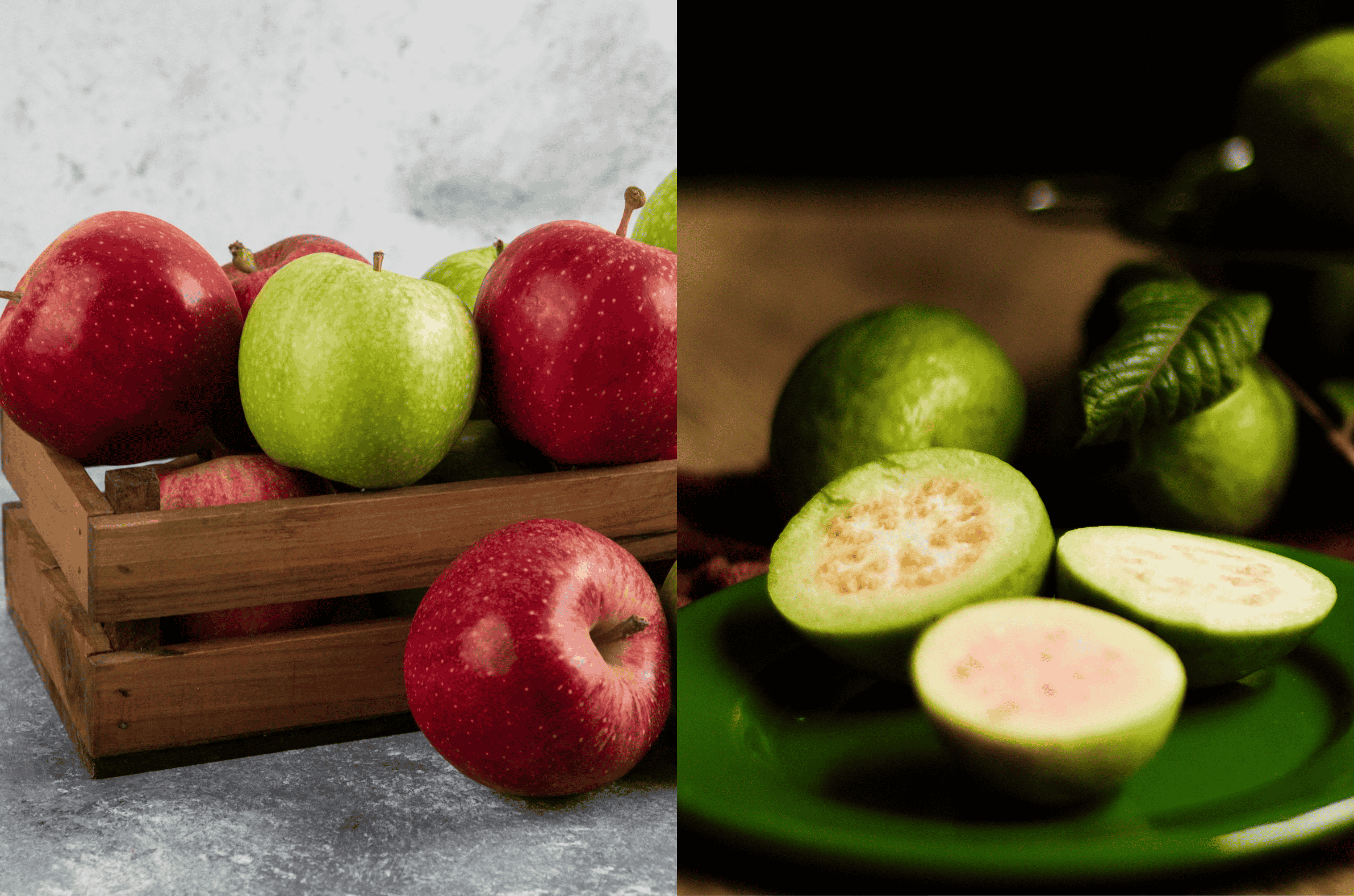 Apples and guavas are nutritional powerhouses that can nourish the body