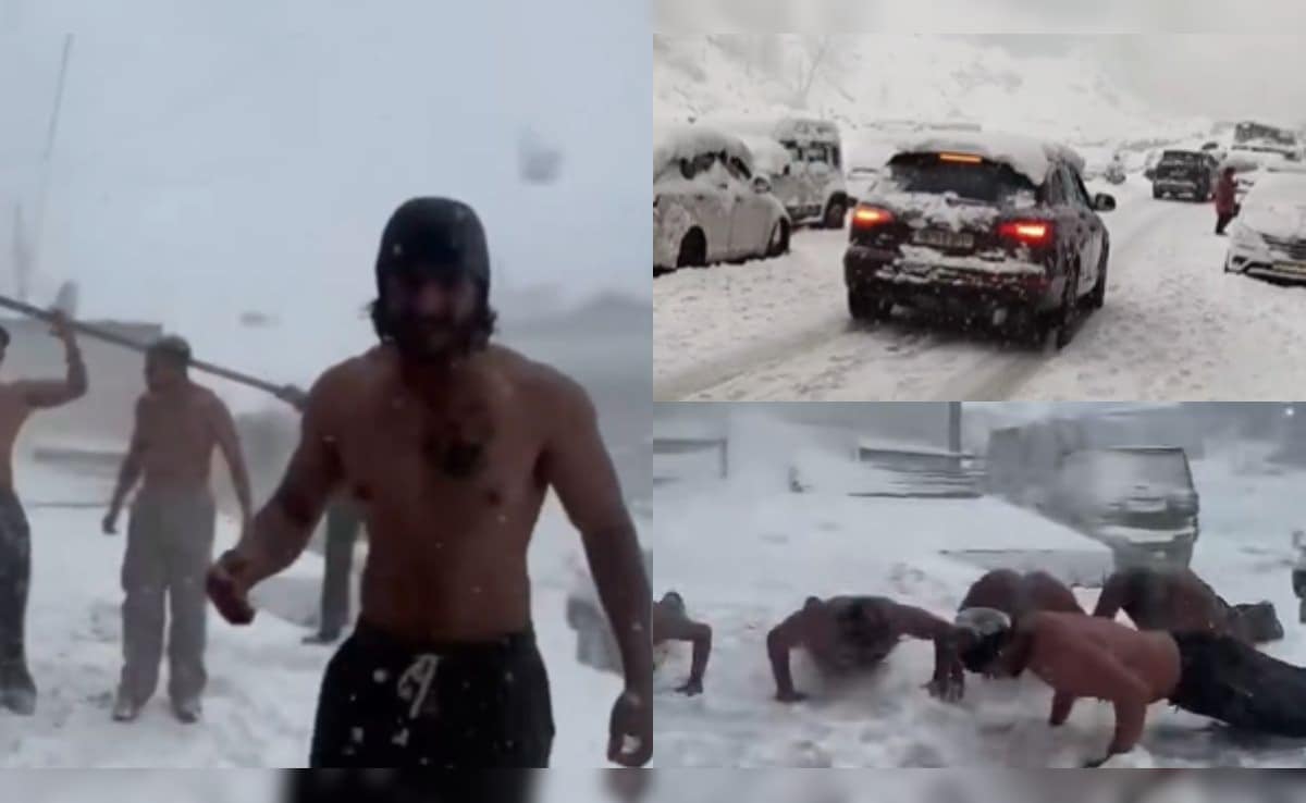 'Snowfall Arrives, Circus Begins': Video Of Shirtless Men In Himachal Reignites Civic Sense Debate