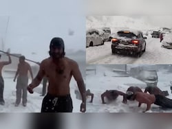 'Snowfall Arrives, Circus Begins': Video Of Shirtless Men In Himachal Reignites Civic Sense Debate