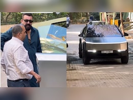 Sanjay Dutt Spotted In An Imported Tesla Cybertruck In Mumbai: Watch Video