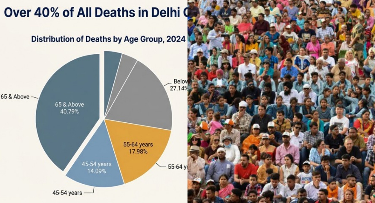 दिल्ली में मृत्यु दर बढ़ी, जन्म दर घटी, पता चल गया सबसे ज्यादा लोगों को कौन सी बीमारी मार रही