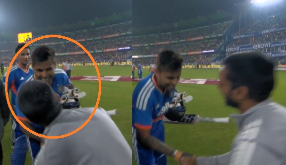 रुक नहीं रहा सूर्यकुमार यादव का रघु के लिए सम्मान, थ्रोडाउन स्पेशलिस्ट के सामने झुककर कहा शुक्रिया