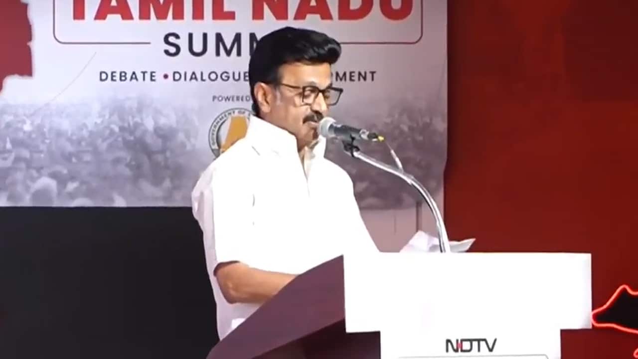 Keynote Address By MK Stalin At NDTV's Tamil Nadu Summit