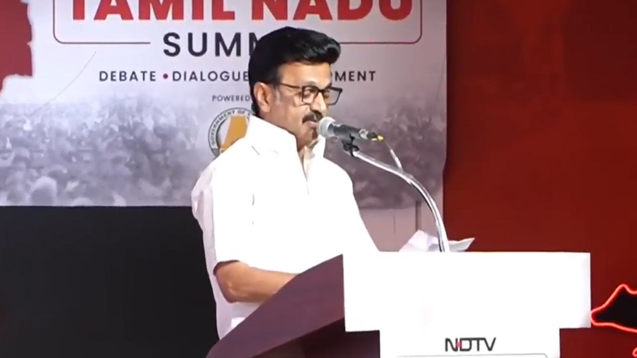 Keynote Address By MK Stalin At NDTV's Tamil Nadu Summit