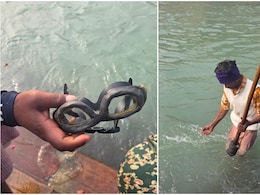 गंगा जी में देसी जुगाड़ के जरिए पेट पालते हैं ये लोग, बर्फीले पानी में घंटों तक बिना थके करते हैं काम