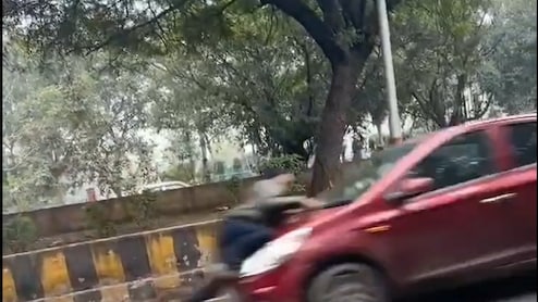 Video: Man Rams Greater Noida Cop To Evade Checking, Drags Him 500 Metres