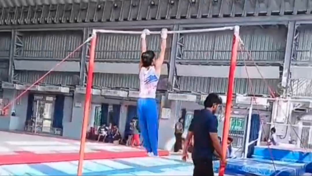 School National Games: वार्म अप के दौरान उज़ैर School National Games: वार्म अप के दौरान उज़ैर