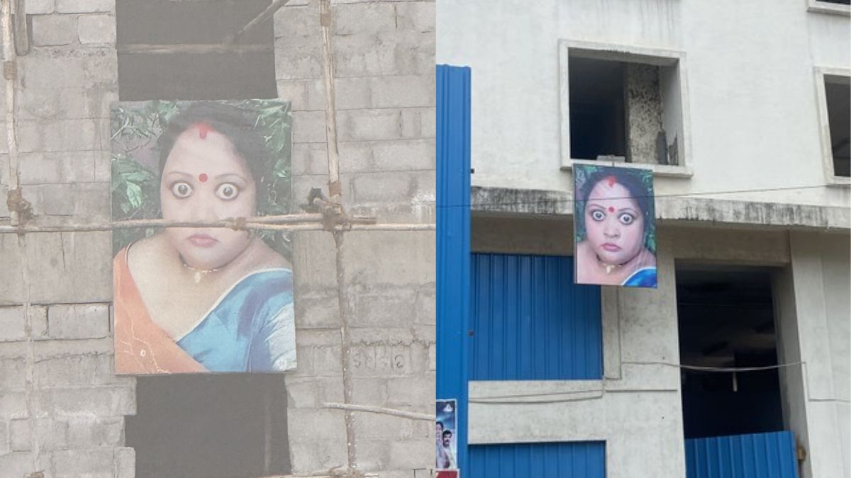 Who Is The Viral Big-Eyed Mystery Woman In Pics At Bengaluru Construction Sites? Internet Finds Out
