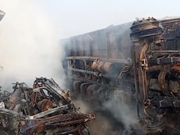 कुंडली-मानेसर-पलवल एक्सप्रेसवे पर भीषण हादसा, 2 लोगों की जिंदा जलकर मौत