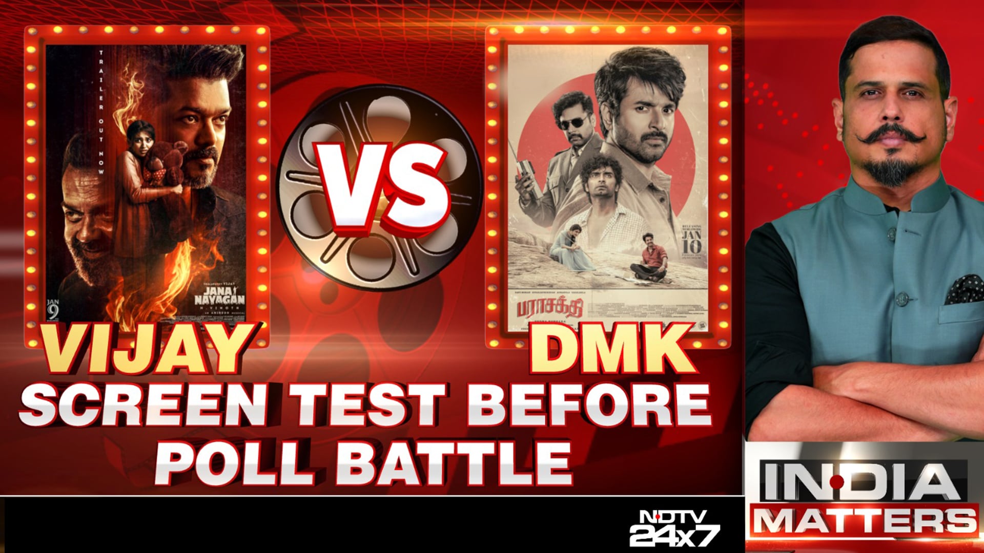 Jana Nayagan vs Paraskthi Is on!: Screen 'Sandai': Vijay vs DMK