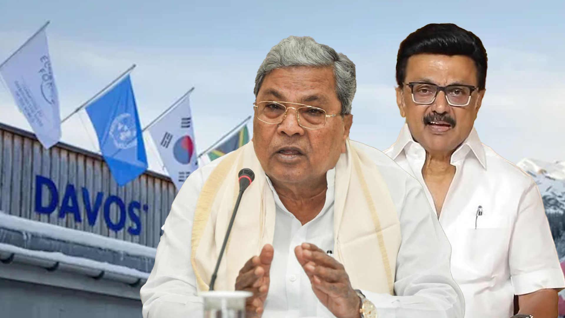 BJP Targets Karnataka, Tamil Nadu CMs Over Skipping Davos