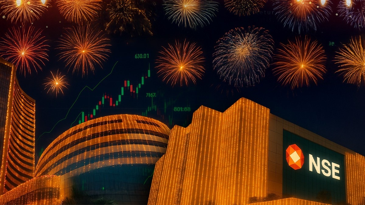 Diwali Muhurat Trading: Nifty, Sensex Settle Flat After Erasing Most Gains As ICICI Bank, Kotak Bank Weigh