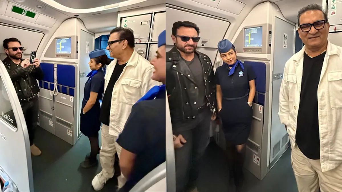 Saif Ali Khan Bumps Into Singer Abhijeet On IndiGo Flight, An <i>Ole Ole</i> Reunion Follows