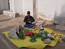 सागर: SP कार्यालय परिसर में युवक का अनोखा विरोध, सब्जी की दुकान लगाकर जताई नाराजगी, जानें पूरा मामला