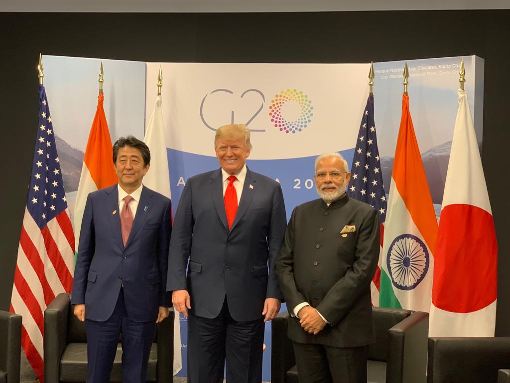 Modi, Trump, Abe Discuss Major Issues Of Global Interests In Trilateral Meet
