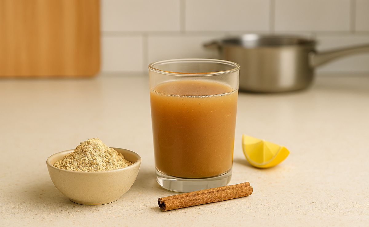 This Sattu Water Cinnamon Drink Targets Stubborn Belly Fat And Bloating Right When You Wake Up