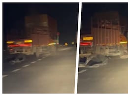 अलीगढ़ कैंटर-ट्रक एक्सीडेंट: यमुना एक्सप्रेस-वे पर भीषण हादसे का लाइव वीडियो आया सामने, चालक की मौत