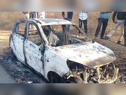 सीएनजी ऑल्टो कार में लगी आग, हादसे में कार चालक की जलने से हुई दर्दनाक मौत