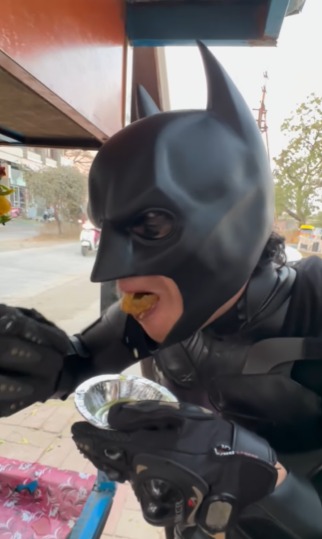 Watch: Batman Enjoys Street-Side Gol Gappe In Viral Video, Amuses Internet
