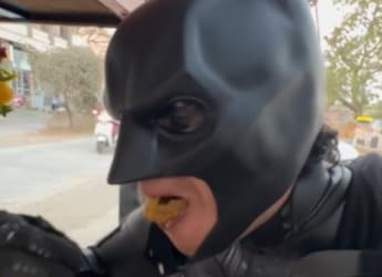 Watch: Batman Enjoys Street-Side Gol Gappe In Viral Video, Amuses Internet