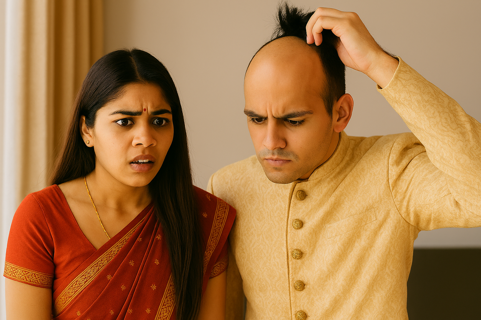 ग्रेटर नोएडा: गंजापन छिपाकर युवक ने रचाई शादी, विग उतरते ही खुली पोल; पत्नी ने दर्ज कराया मुकदमा